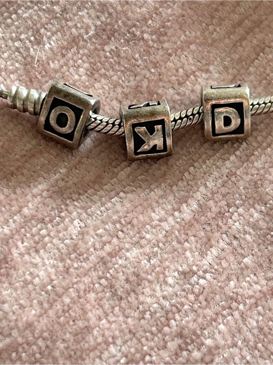 Pandora Jewelry - Pandora Silver Alphabet Initial Block Letter K Charm